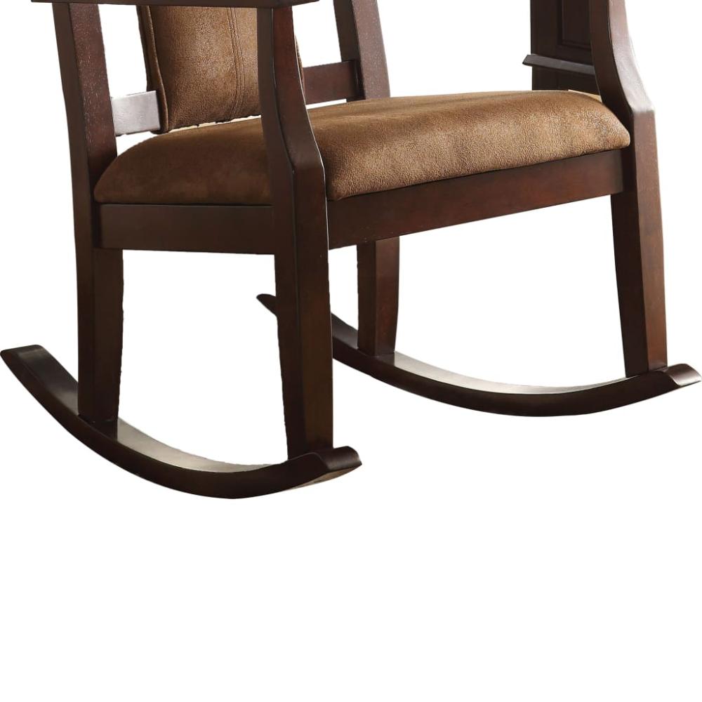 Butsea Wooden Rocking Chair Brown AMF-59378