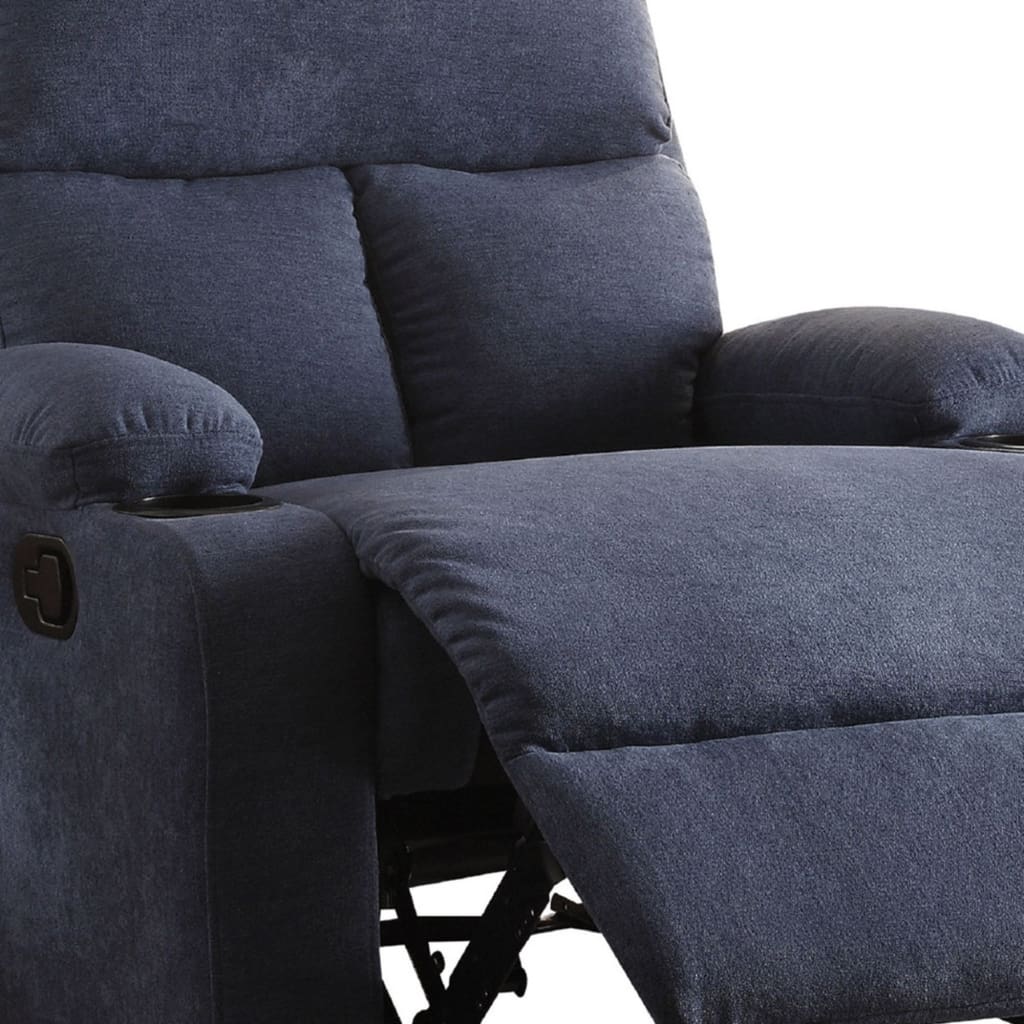 Rosia Comfy Recliner Blue Linen AMF-59545