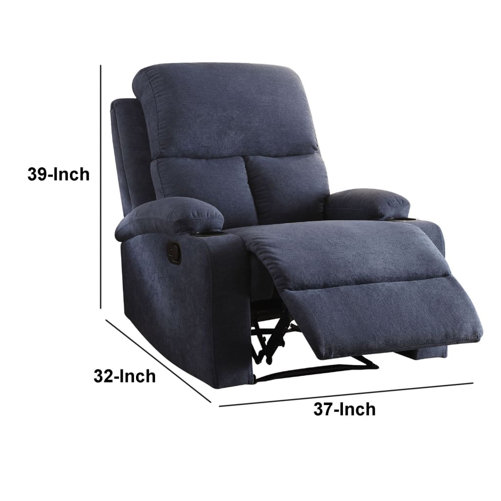 Rosia Comfy Recliner Blue Linen AMF-59545