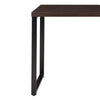 Wooden Writing Desk with Spacious Storage Option Brown and Black By Casagear Home AMF-92388