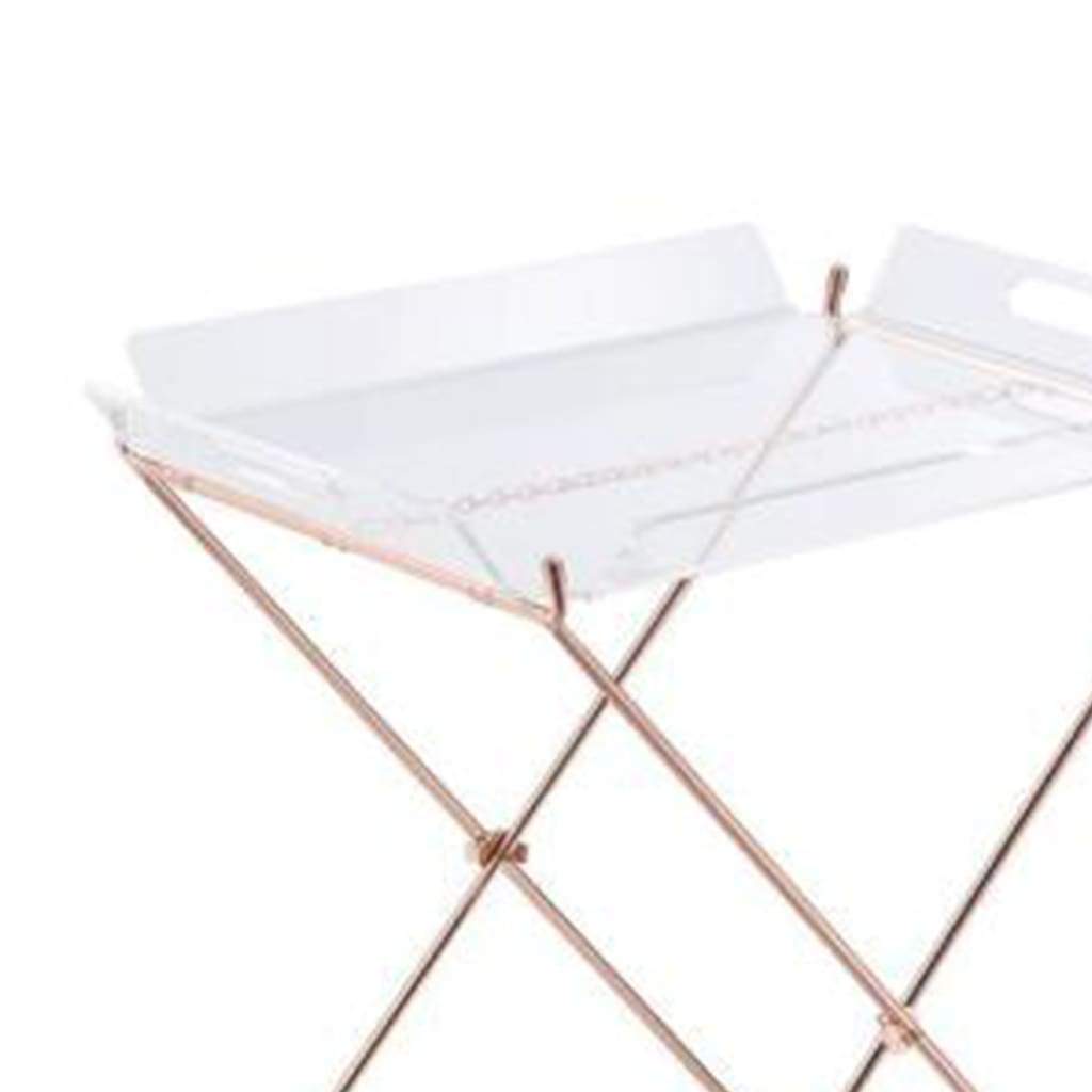 Modish Tray Table Clear Acrylic & Copper AMF-98189