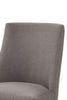 Fabric Upholstered Wooden Side Chairs With Curved Backrest Set of Two Gray and Brown - 2668-12 APF-2668-12