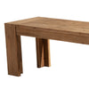 Solid Acacia Wood Bench with Bracket Legs Brown APF-8868-03