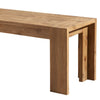 Solid Acacia Wood Bench with Bracket Legs Brown APF-8868-03