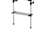 4 Tier Telescopic Metal Frame Clothes Rack Silver and Black By Casagear Home BM101200