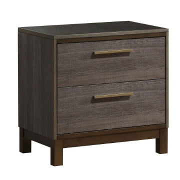 Manvel Contemporary Style Night Stand Antique Gray By Casagear Home FOA-CM7867N