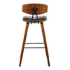 Wooden Frame Counter Stool with Flared Legs Brown By Casagear Home BM155597