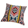 24 x 24 Square Cotton Accent Throw Pillow Soft Kilim Print Multicolor By The Urban Port BM200560