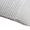 20 x 20 Square Cotton Accent Throw Pillow Textured Dotted Fabric Details White By The Urban Port BM200580