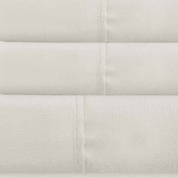 Lanester 3 Piece Polyester Twin Size Sheet Set By Casagear Home White BM202129