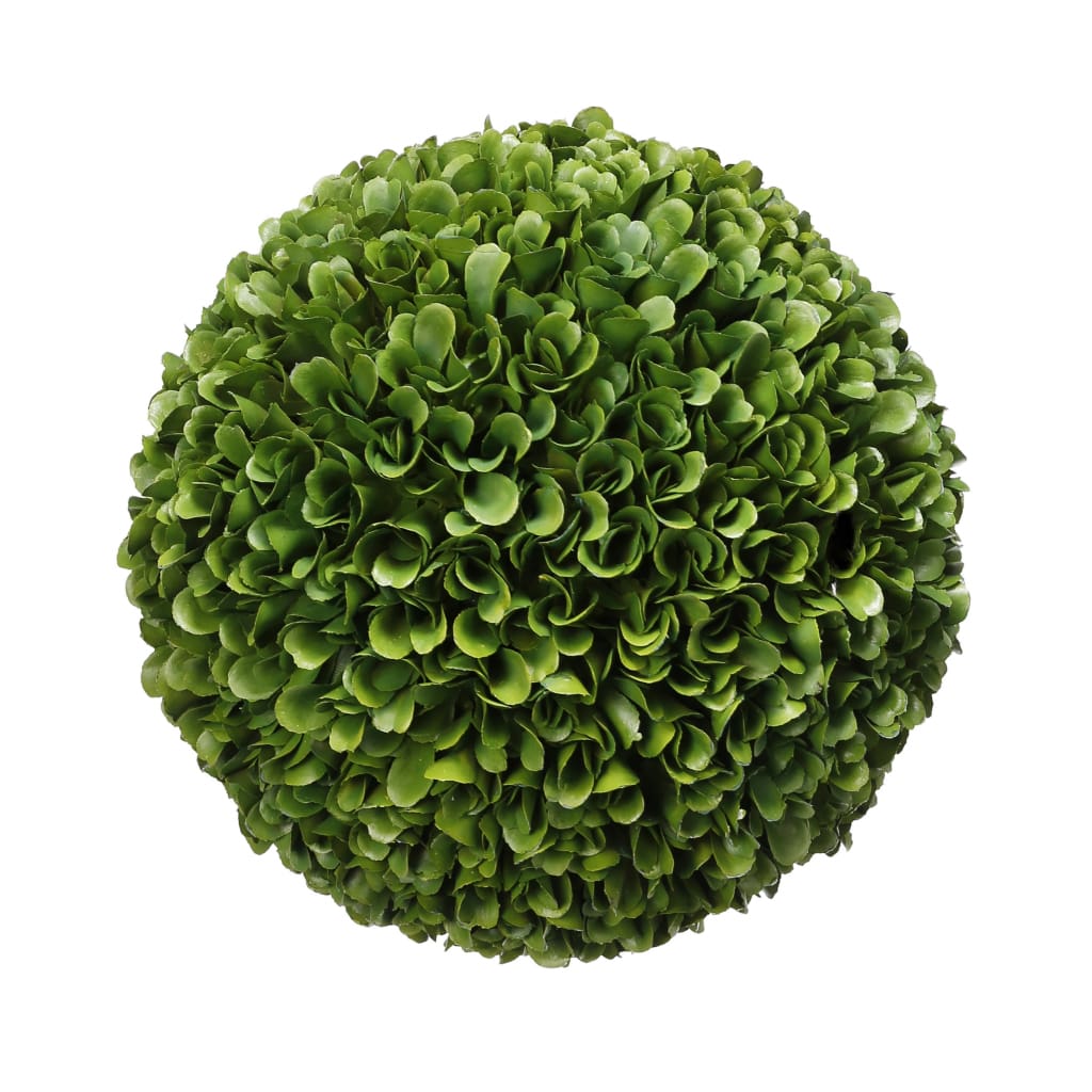 Faux Boxwood Plastic Topiary Ball for Decoration, Green - BM202280 By Casagear Home