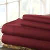 Lanester 4 Piece Deep Pocket Full Size Sheet Set By Casagear Home Red BM202311