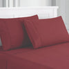 Lanester 4 Piece Deep Pocket Full Size Sheet Set By Casagear Home Red BM202311