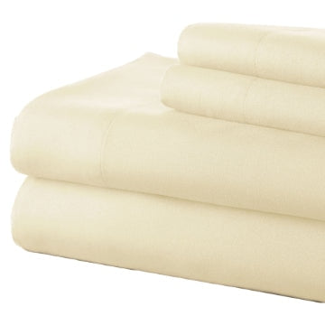 Lanester 4 Piece Full Size Deep Pocket Sheet Set By Casagear Home Cream BM202315