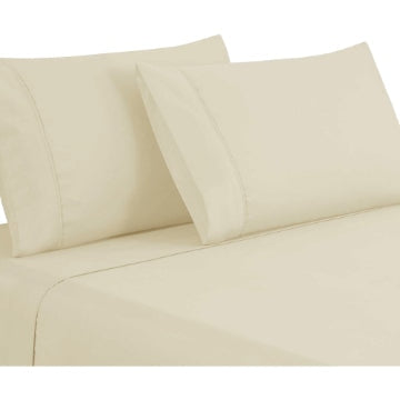 Lanester 4 Piece Full Size Deep Pocket Sheet Set By Casagear Home Cream BM202315