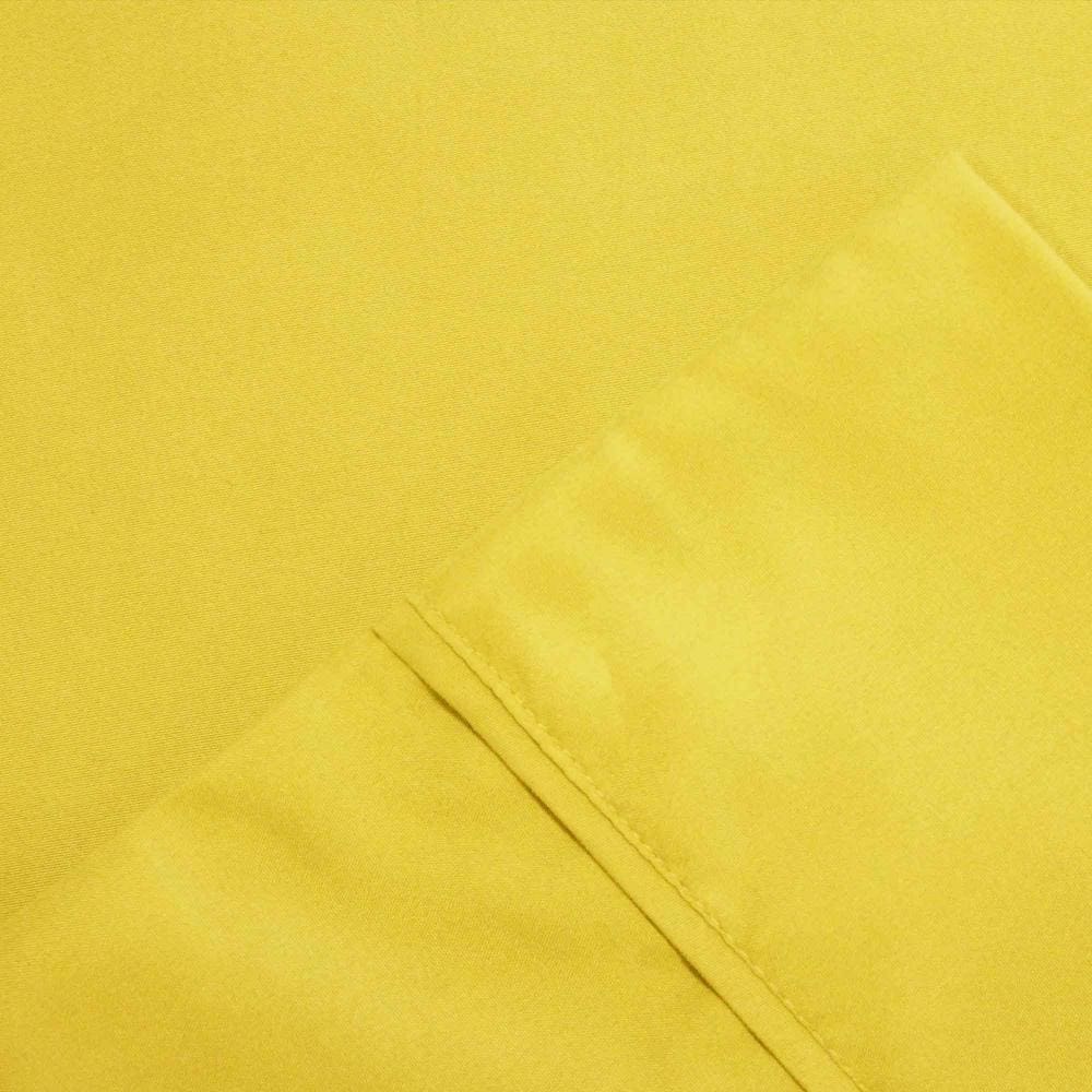 Bezons 4 Piece King Size Microfiber Sheet Set with 1800 Thread Count Yellow BM202326