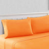 Bezons 4 Piece California King Microfiber Sheet Set with 1800 Thread Count, Orange