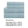 Lanester 4 Piece Deep Pocket Queen Size Sheet Set By Casagear Home Aqua Blue BM202343