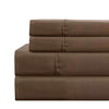 Lanester 4 Piece Deep Pocket Queen Size Microfiber Sheet Set By Casagear Home Brown BM202346