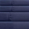 Lanester 4 Piece Queen Size Microfiber Deep Pocket Sheet Set By Casagear Home Blue BM202350