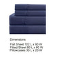 Lanester 4 Piece Queen Size Microfiber Deep Pocket Sheet Set By Casagear Home Blue BM202350