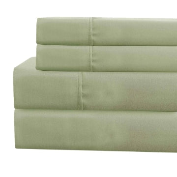 Lanester 4 Piece Queen Size Deep Pocket Sheet Set By Casagear Home Sage Green BM202352