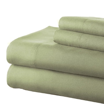 Lanester 4 Piece Queen Size Deep Pocket Sheet Set By Casagear Home Sage Green BM202352