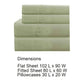 Lanester 4 Piece Queen Size Deep Pocket Sheet Set By Casagear Home Sage Green BM202352