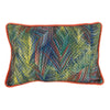 20 X 14 Inch Fabric Pillow with Abstract Art Details, Multicolor By Casagear Home