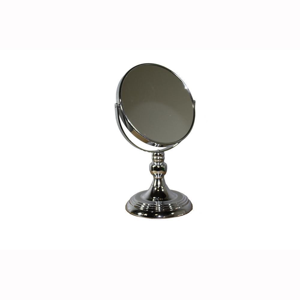 Metal Magnifying Makeup Mirror with 3X Magnification, Silver by Casagear Home