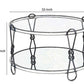 Metal Coffee Table with Glass Top and 1 Bottom Shelf Gold and Clear - BM204503 By Casagear Home BM204503