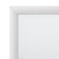 Wooden Framed Mirror with Rectangular Shape Silver and White - BM205572 By Casagear Home BM205572