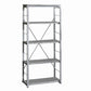 54" 4-Shelf Bookshelf with X Back, Silver and Gray By Casagear Home