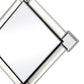 45 Diamond Shaped Accent Wall Mirror Silver By Casagear Home BM209637