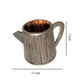 Kettle Shaped Wooden Garden Pot with Handle Gray By Casagear Home BM210388