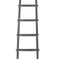 59 5-Step Wooden Decorative Ladder Gray By Casagear Home BM210390