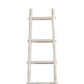 72 6-Step Wooden Decorative Ladder White By Casagear Home BM210394