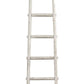 72 6-Step Wooden Decorative Ladder White By Casagear Home BM210394