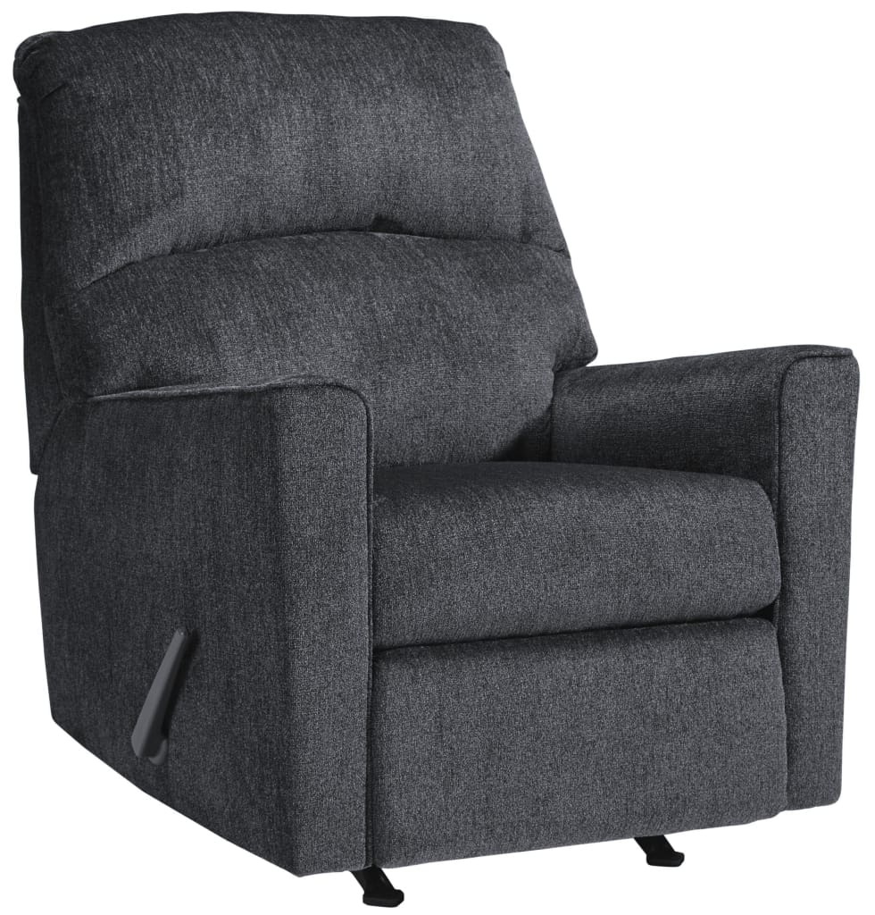 Split Back Upholstered Rocker Recliner, Charcoal Gray By Casagear Home