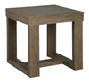 Trestle Base End Table, Taupe Brown By Casagear Home