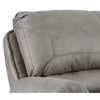 43 Inch Fabric Upholstered Rocker Recliner Rolled Armrests Light Gray By Casagear Home BM210908