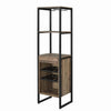 69" 3 Shelf Wood And Metal Wine Rack, Brown And Black By Casagear Home