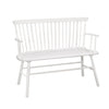 48" Spindle Back Bench with Splayed Legs, White By Casagear Home