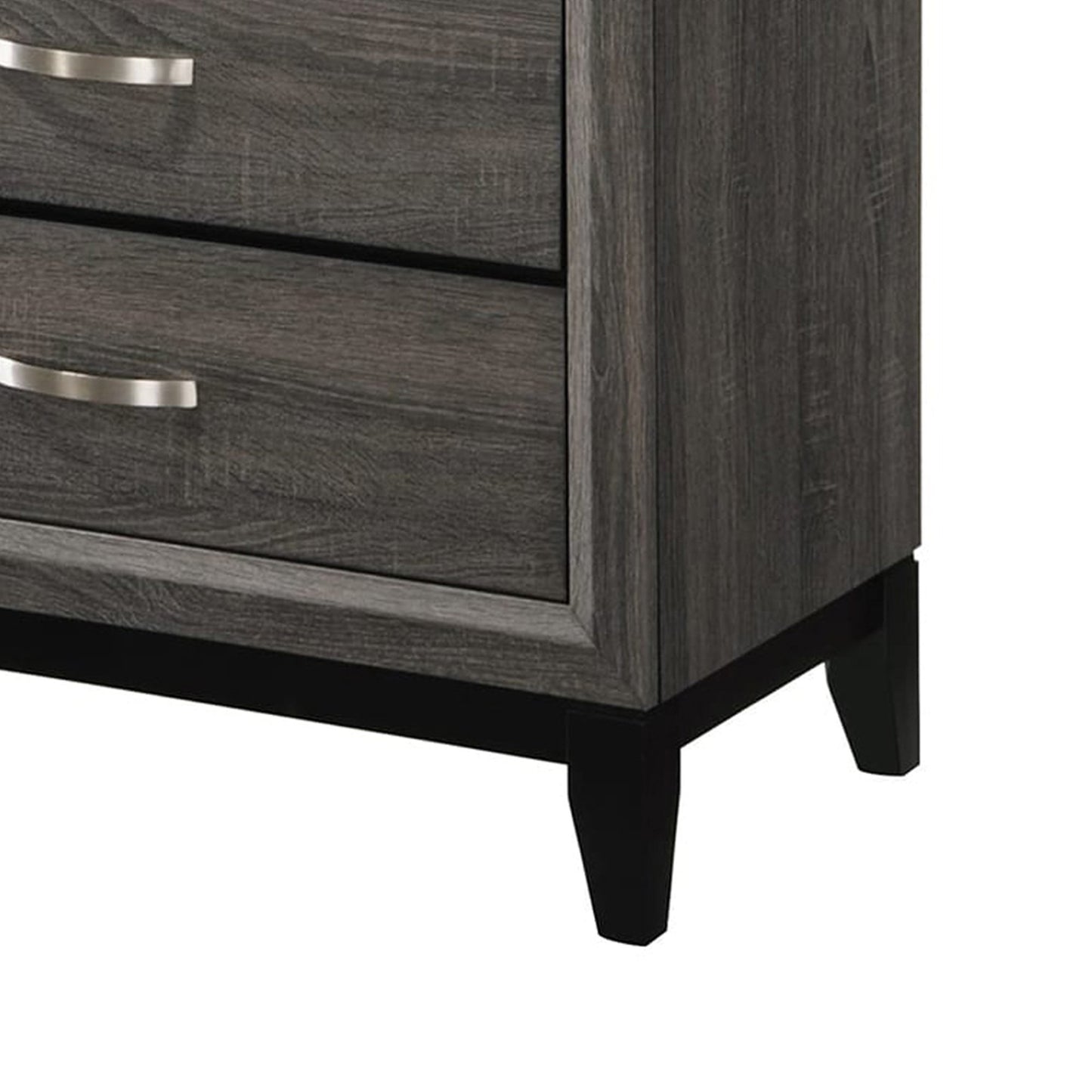 50 5-Drawer Chest with Chamfered Feet Gray BM215483