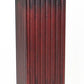 Square Shaped Column Pedestal with Reeded Design Brown By Casagear Home BM215617