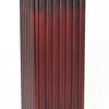 Square Shaped Column Pedestal with Reeded Design Brown By Casagear Home BM215617