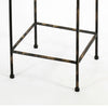 Scrolled Metal Frame Plant Stand with Square Top Large Black By Casagear Home BM216725