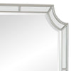 40 Wooden Frame Mirror with Clipped Corners Silver By Casagear Home BM219051