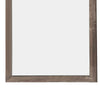 39.5 Square Wood Frame Mirror with Textured Details Brown By Casagear Home BM219990