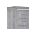 63 7-Drawer Lingerie Chest with Mock Croc Panels Silver By Casagear Home BM221235